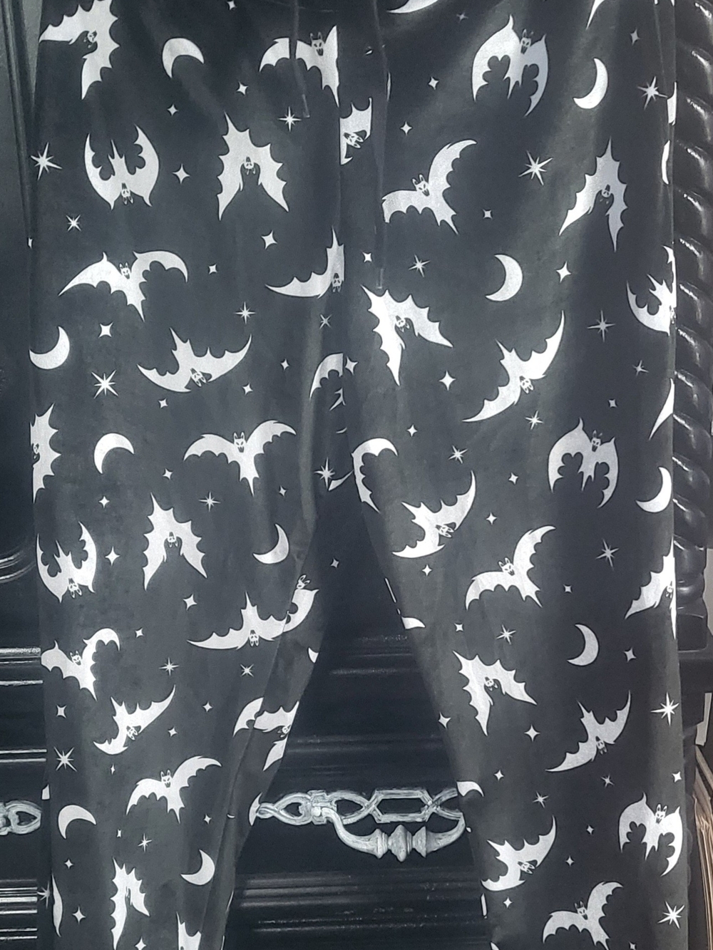 Trickz N Treatz Bat Velvet Track Pants